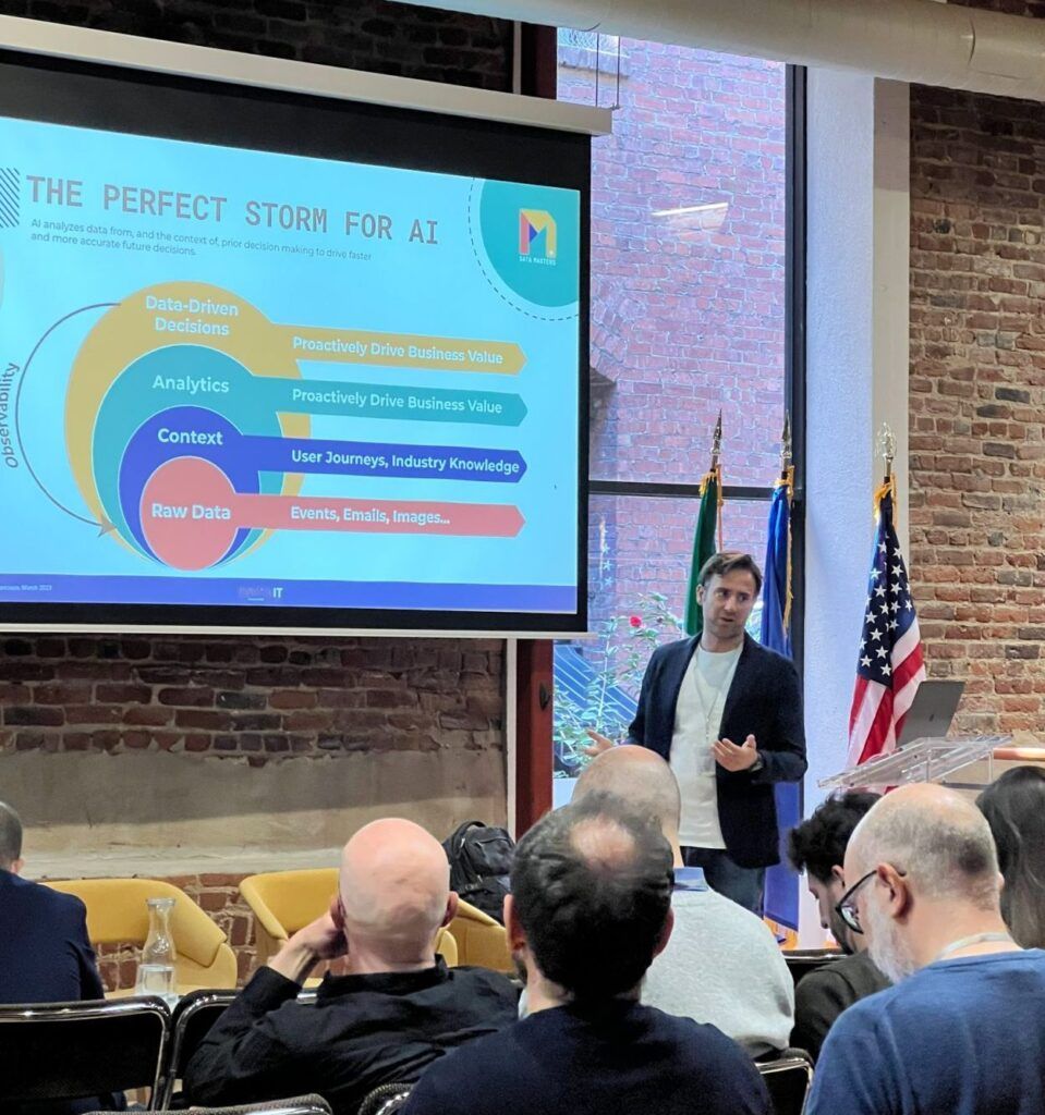 Luigi Congedo founder Data Masters presenta a San Francisco gli AI Trends