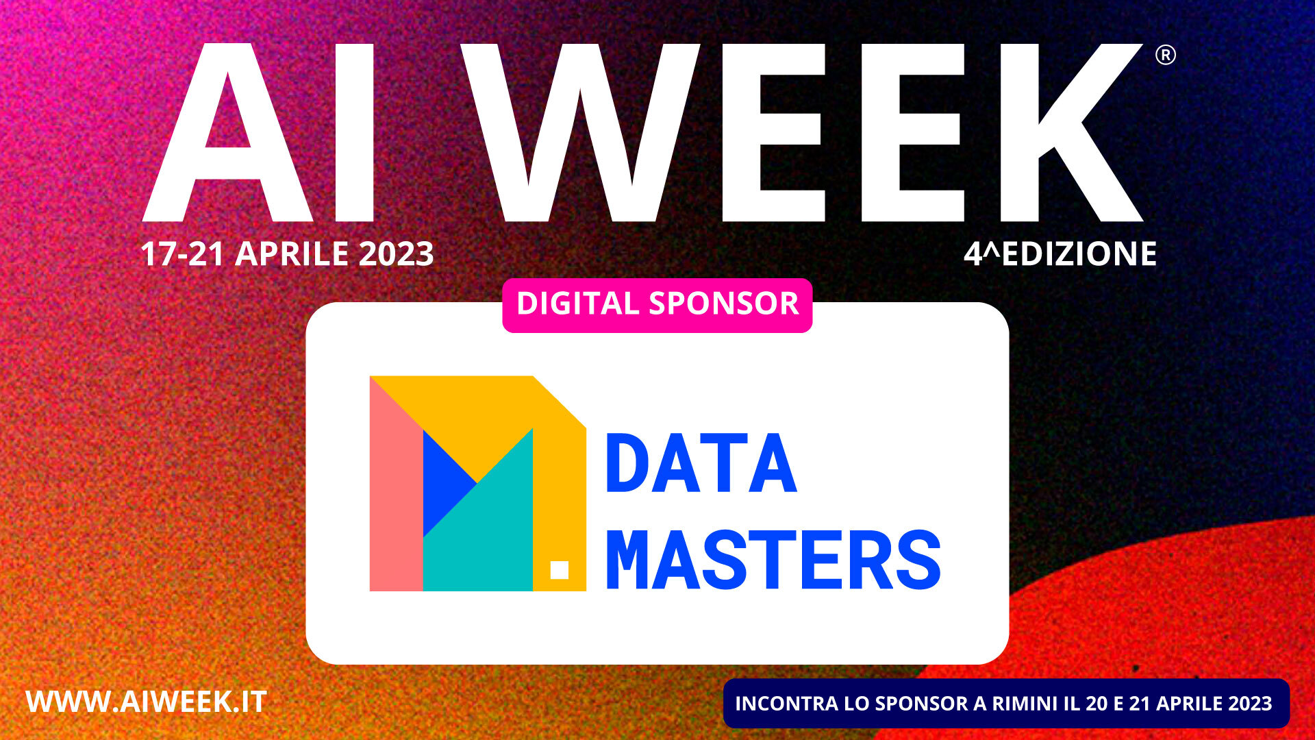 Data Masters è digital sponsor dell'AI Week 2023 - Data Masters