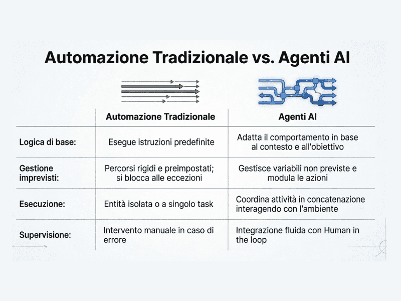 Automazione vs agenti AI