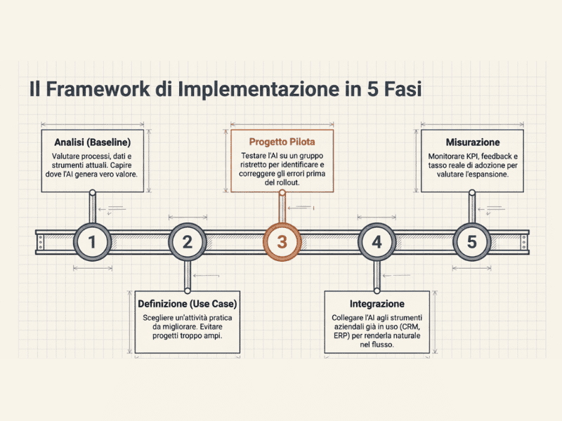 Implementazione AI azienda: fasi